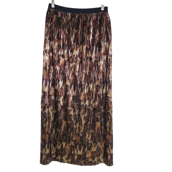 Johnny Was Idina Maxi Skirt Women's Small Metallic Multicolored NWT - Picture 4 of 12